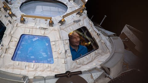 Astronaut Matthias Maurer kehrt von der ISS zurück zur Erde. (Foto: dpa Bildfunk, picture alliance/dpa/ESA/NASA )