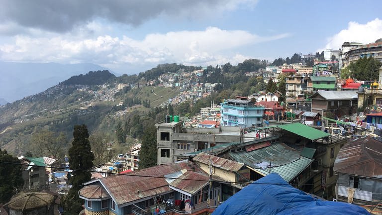 Die Stadt Darjeeling.