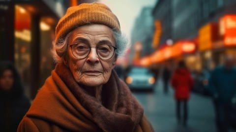 Einsame ältere Frau (generatives KI-Bild) (Foto: IMAGO,  IMAGO/Peter Widmann)