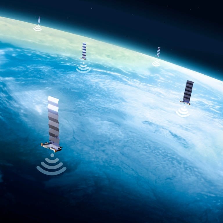 Starlink-Satelliten senden auch Radiosignale aus und stören dadurch die Radioastromonie. (Foto: IMAGO, imago images/Science Photo Library)