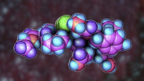 Das Bild zeigt ein Oxytocin-Molekül. (Foto: IMAGO, agefotostock)