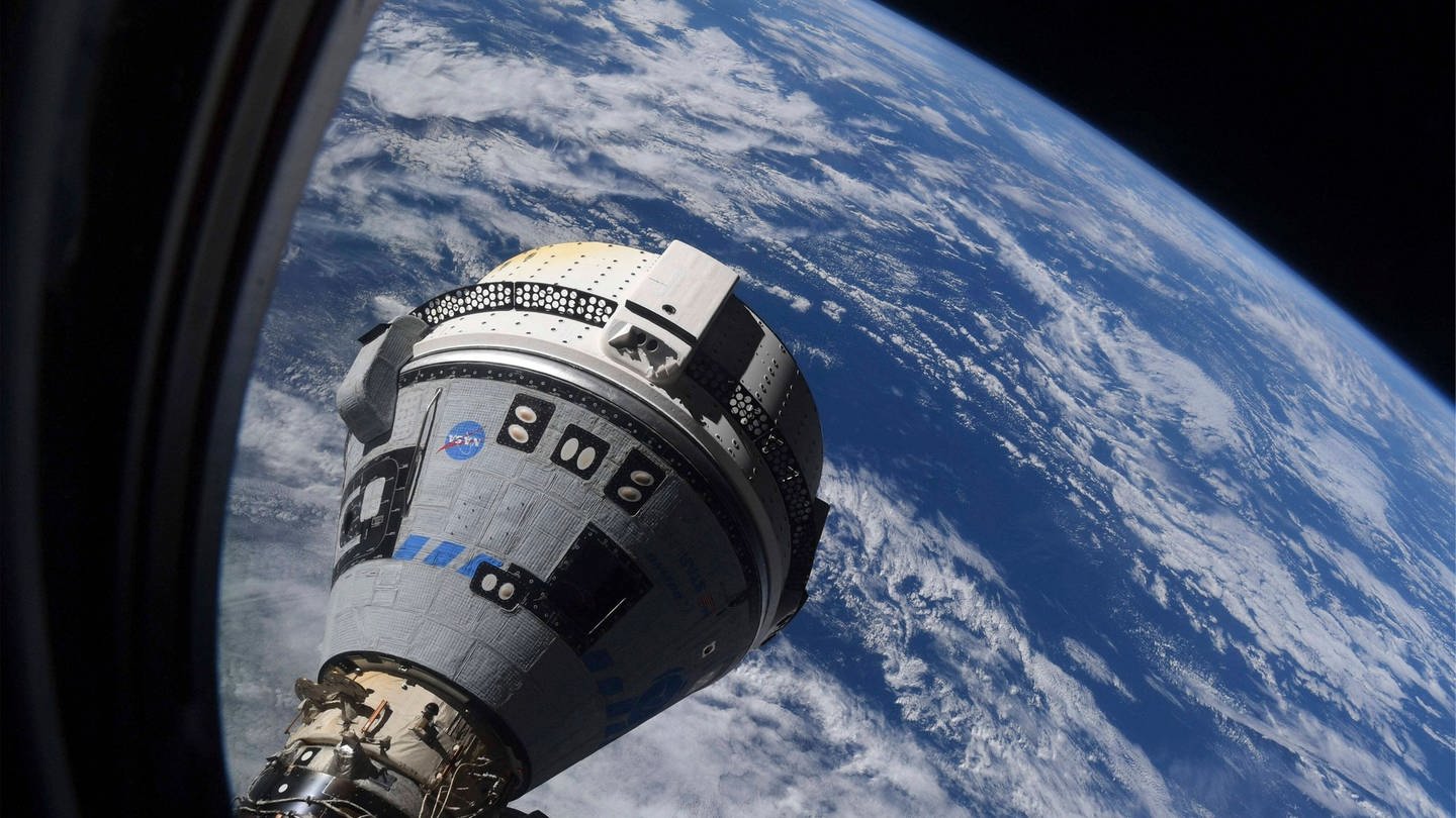 Das Raumschiff Starliner dockt an der ISS an. (Foto: IMAGO, ZUMA Wire)