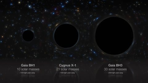 BH3 ist das massereichste stellare Schwarze Loch, das bisher in der Milchstraße identifiziert wurde.
