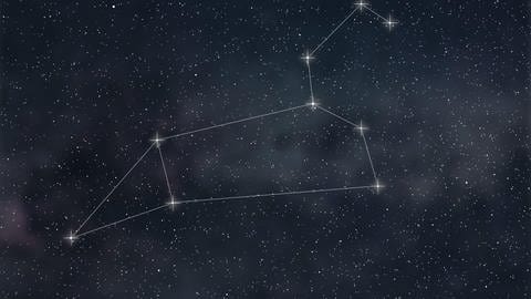 Sternbild Löwe am Nachthimmel (Foto: IMAGO, IMAGO / agefotostock)