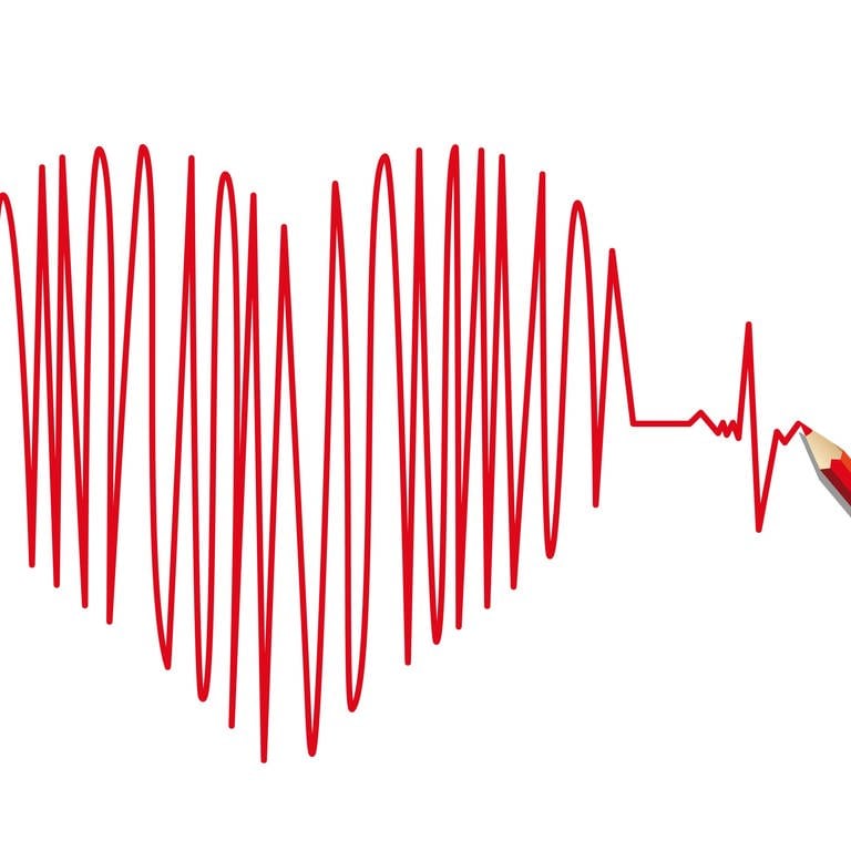 Herzschlag in Form von einem Herz (Foto: picture-alliance / Reportdienste, picture alliance / Zoonar)