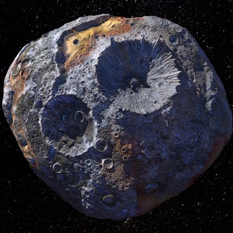 Der Metallkörper des Asteroiden Psyche. (Foto: IMAGO, IMAGO / Kolvenbach)