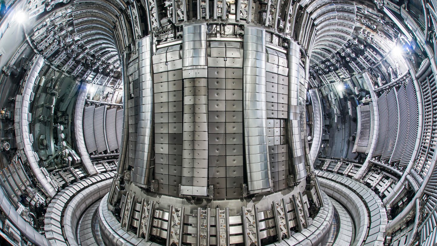 Das Plasmagefäß der Kernfusions-Forschungsanlage JET in Großbritannien. (Foto: Pressestelle, UKAEA/EUROfusion)