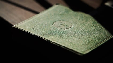 Bücher mit grünem Einband oder Buchschnitt aus dem 19. Jahrhundert können mit Arsen belastet sein. Das Arsen wurde als Schutz gegen Schädlinge benutzt. Wegen der Belastung haben zahlreiche Bibliotheken diese Bücher gesperrt. (Symbolbild) (Foto: IMAGO,  IMAGO/Zoonar)