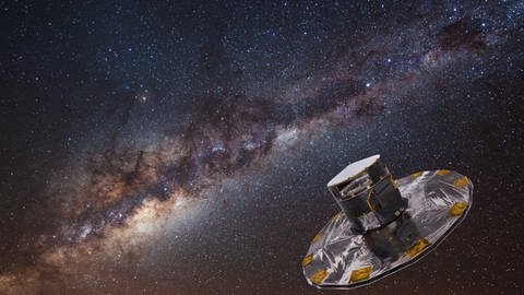 Der ESA-Astrometrie-Satellit Gaia bietet einen riesigen Datensatz mit Positionen, Positionsänderungen und Entfernungen für rund 1,5 Milliarden Sterne in unserer Galaxie. (Foto: Pressestelle, ESA)