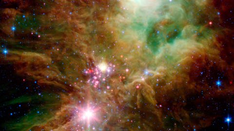 Vom Spitzer-Teleskop neu aufgedeckte Säuglingssterne  (Foto: IMAGO, imago images/ZUMA Press)