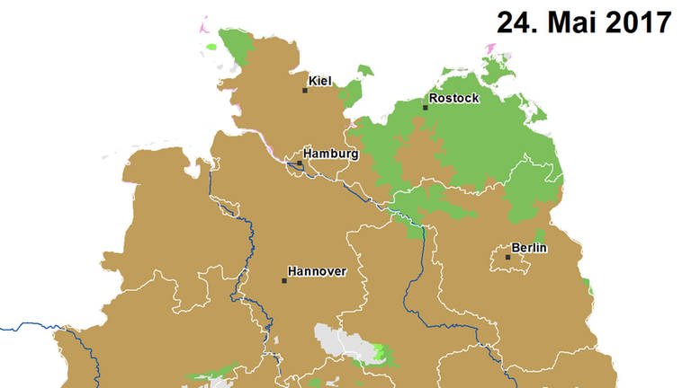Apfelblütenlandkarte 24. Mai (Foto: SWR, SWR -)