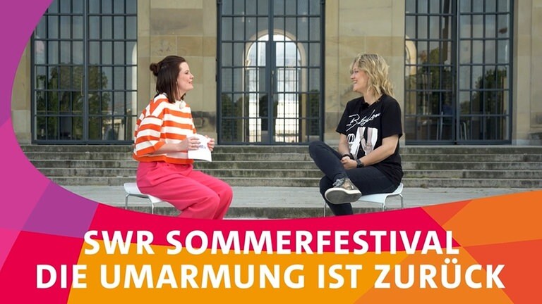 Die Umarmung ist zurück. Promis im Interview (Foto: SWR)