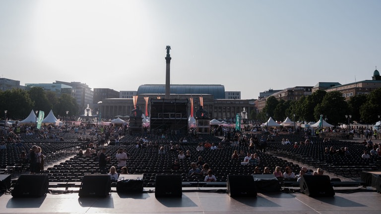 Blick auf das Gelände des SWR Sommerfestivals. (Foto: SWR, Markus Palmer) Blick auf das Gelände des SWR Sommerfestivals.