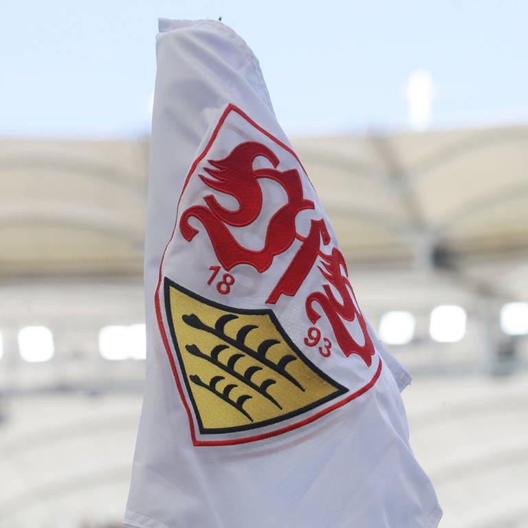 Eckfahne des VfB Stuttgart (Foto: IMAGO, IMAGO / Pressefoto Baumann)