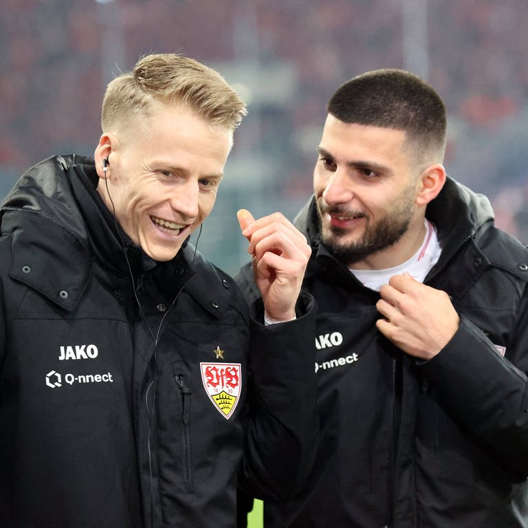 Chris Führich und Deniz Undav vom VfB Stuttgart