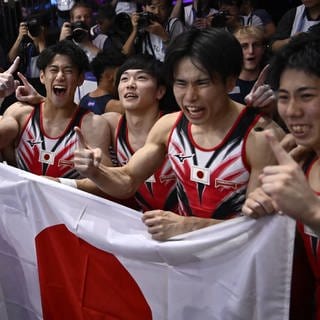Japan hat bei der Turn-WM in Antwerpen die Gold-Medaille gewonnen - vor China und den USA. Deutschland beendete den Wettkampf auf Platz sechs. (Foto: IMAGO, IMAGO / Belga)