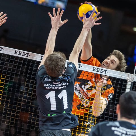 Baden Volleys im Playoff-Viertelfinale gegen Berlin (Foto: IMAGO, Imago/Andreas Gora)