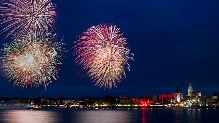 Feuerwerk beim Mainzer Johannisfest (Foto: SWR, SWR1 - S. Waldmannstetter)