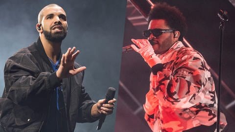 Rapper Drake und Sänger The Weeknd