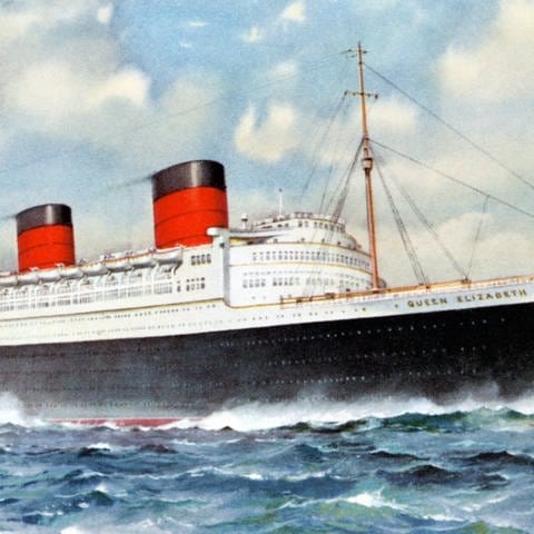 Ozeandampfer RMS Queen Elizabeth, Cunard White Star Line (Foto: IMAGO, IMAGO / United Archives International)