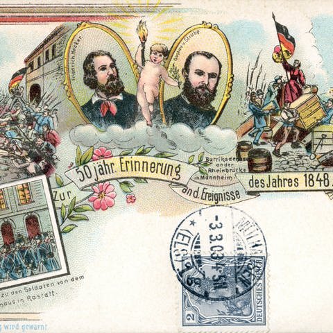 REVOLUTION 1848 Friedrich HECKER  und Gustav STRUVE (Foto: IMAGO, IMAGO / KHARBINE-TAPABOR)