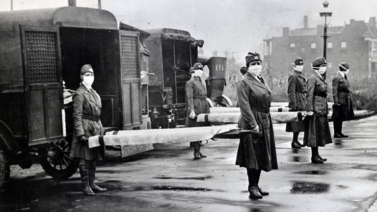 Spanische Grippe in St. Louis 1918 (Foto: IMAGO, www.imago-images.de)