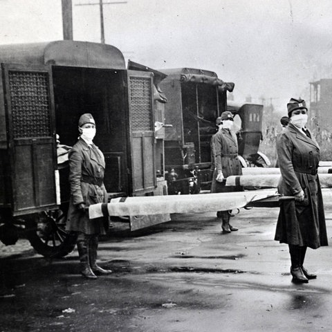 Spanische Grippe in St. Louis 1918 (Foto: IMAGO, www.imago-images.de)