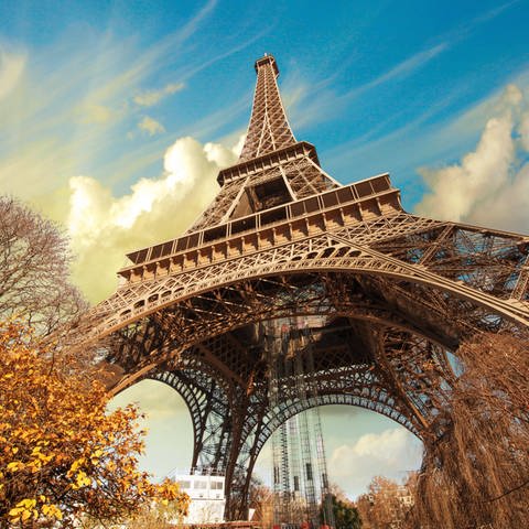 Blick auf den Eiffelturm in Paris (Foto: IMAGO, imago images / Panthermedia)
