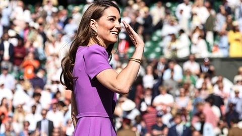 Prinzessin Kate zeigt sich beim Tennisturnier in Wimbledon. (Foto: IMAGO, Schreyer) Prinzessin Kate zeigt sich beim Tennisturnier in Wimbledon.