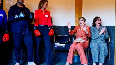 Königin Máxima nahm in Driebergen an der Abschlusssitzung einer Tagung zur mentalen Gesundheit teil. (Foto: picture-alliance / Reportdienste, picture alliance / PPE | PPE) Königin Máxima nahm in Driebergen an der Abschlusssitzung einer Tagung zur mentalen Gesundheit teil.