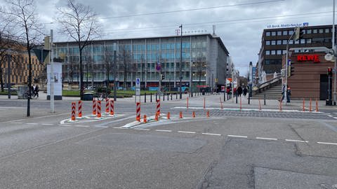 Ende des Mannheimer Verkehrsversuchs in der Innenstadt.  (Foto: SWR)