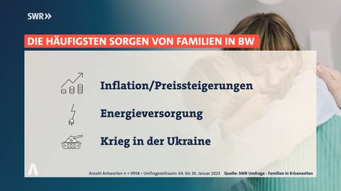 Inflation, Energieversorgung und Ukraine-Krieg: Das sind die größten Sorgen der Familien in Baden-Württemberg. (Foto: SWR)