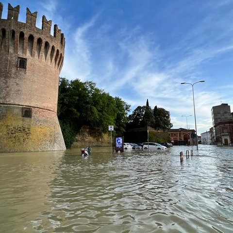 Flut Überschwemmung Norditalien (Foto: Enrico Suzzani)