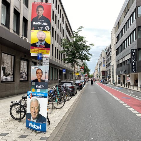 Wahlplakate in Mannheim