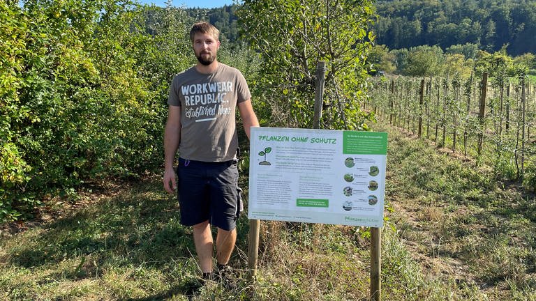 Die Kampagne "Schau ins Feld" beschäftigt sich mit Pflanzenschutz - auch Landwirte in Waldshut sind dabei (Foto: SWR)