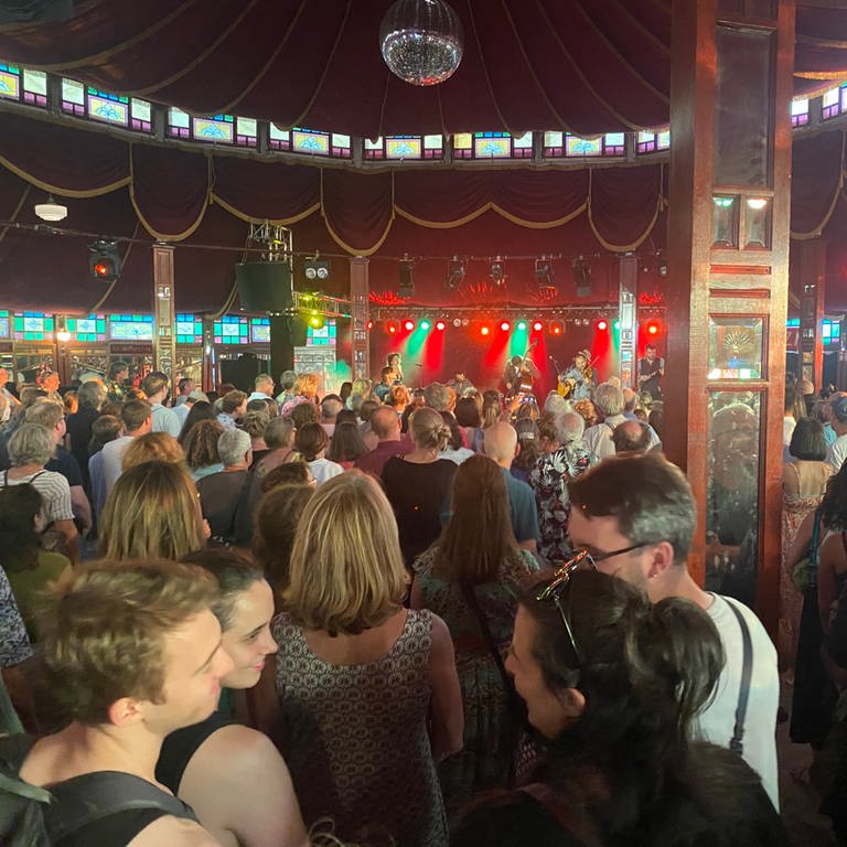 Besucher beim Zeltmusikfestival Freiburg (Foto: SWR, Sebastian Bargon)
