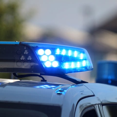 Polizeiwagen mit Blaulicht im Einsatz (Foto: SWR)