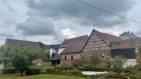 Das Dorf Nußbach im Kreis Kusel.