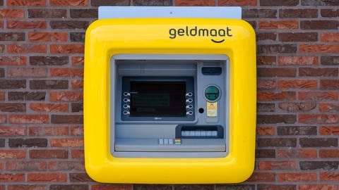 Ein Geldautomat der niederländischen Firma Geldmaat