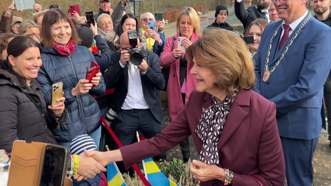 Königin Silvia von Schweden besucht Zweibrücken (Foto: SWR) Königin Silvia von Schweden besucht Zweibrücken