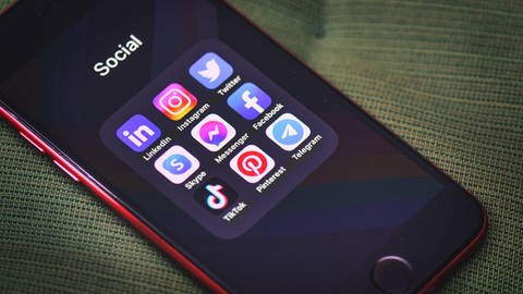 Social-Media Apps auf einem Handy