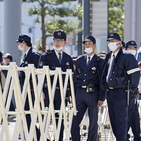 Polizei in Japan (Foto: IMAGO, IMAGO/Kyodo News)