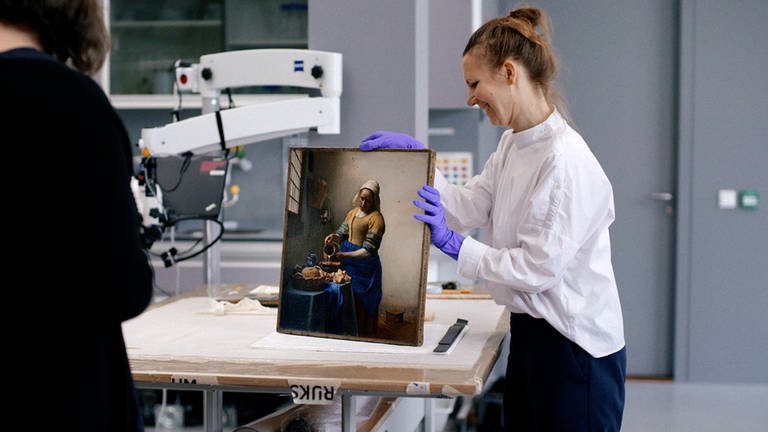Filmstills aus der Doku "Vermeer - Reise ins Licht" 