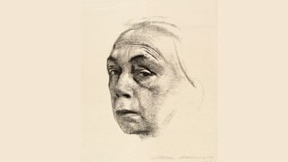 Käthe Kollwitz, Selbstbildnis, 1924