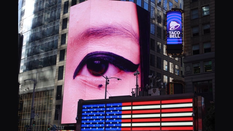 Thomas Schadrt, Time Square Reloaded, 2024 (Foto: SWR, Andreas Langen) Thomas Schadrt, Time Square Reloaded, 2024