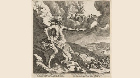 Melchior Küsel, Die Zwietracht (nach Johann Wilhelm Baur), um 1670 (Foto: Pressestelle, Axel Killian) Melchior Küsel, Die Zwietracht (nach Johann Wilhelm Baur), um 1670