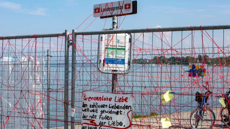 Grenze Schweiz-Deutschland während Corona (Foto: IMAGO, imago images/Future Image)