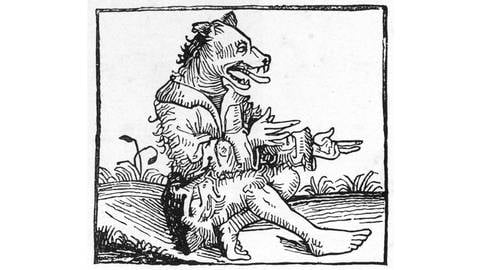 Werwolf Darstellung Mittelalter 