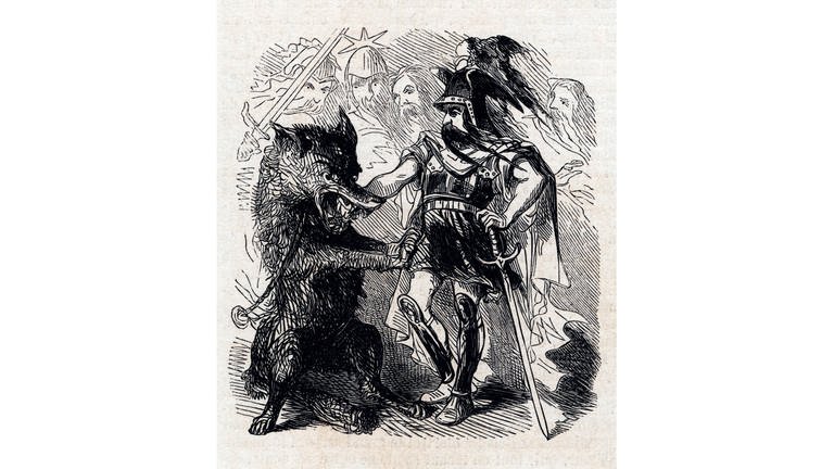 Odin und Fenriswolf