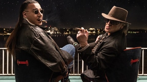 Apache207 und Udo Lindenberg (Foto: picture-alliance / Reportdienste, picture alliance/dpa/Warner Music) Apache207 und Udo Lindenberg